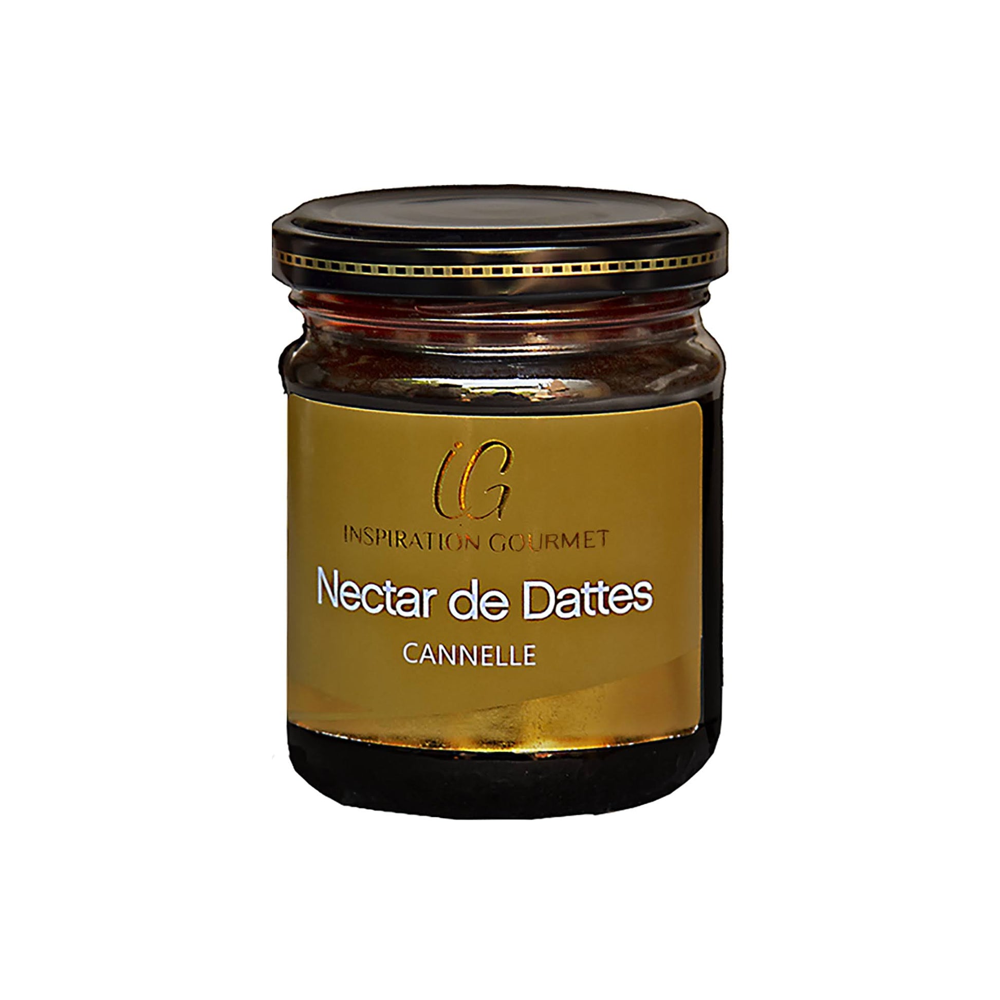 Nectar de Dattes à la Cannelle, une délicieuse combinaison de la douceur naturelle des dattes et de l'arôme chaleureux de la cannelle. Parfait pour sucrer vos boissons et desserts ou à déguster seul, ce nectar est une véritable invitation à la gourmandise