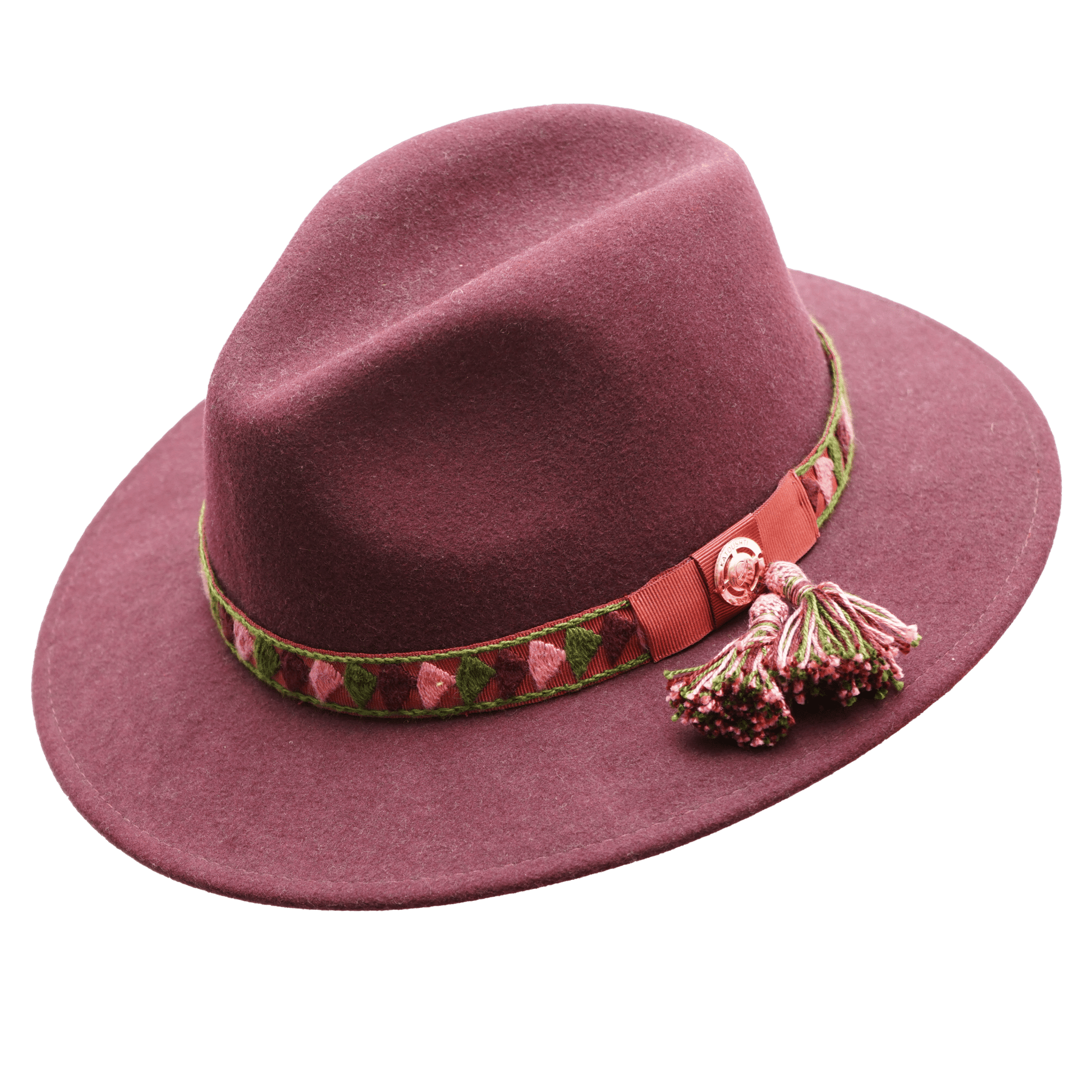 Découvrez l'élégance intemporelle avec ce chapeau en feutre bordeaux, inspiré du style berbère. Conçu pour allier confort et sophistication, ce chapeau incarne l'artisanat traditionnel et l'héritage culturel des Berbères. Parfait pour ceux qui recherchent un accessoire qui raconte une histoire tout en ajoutant une touche de charme et d'originalité à leur tenue.