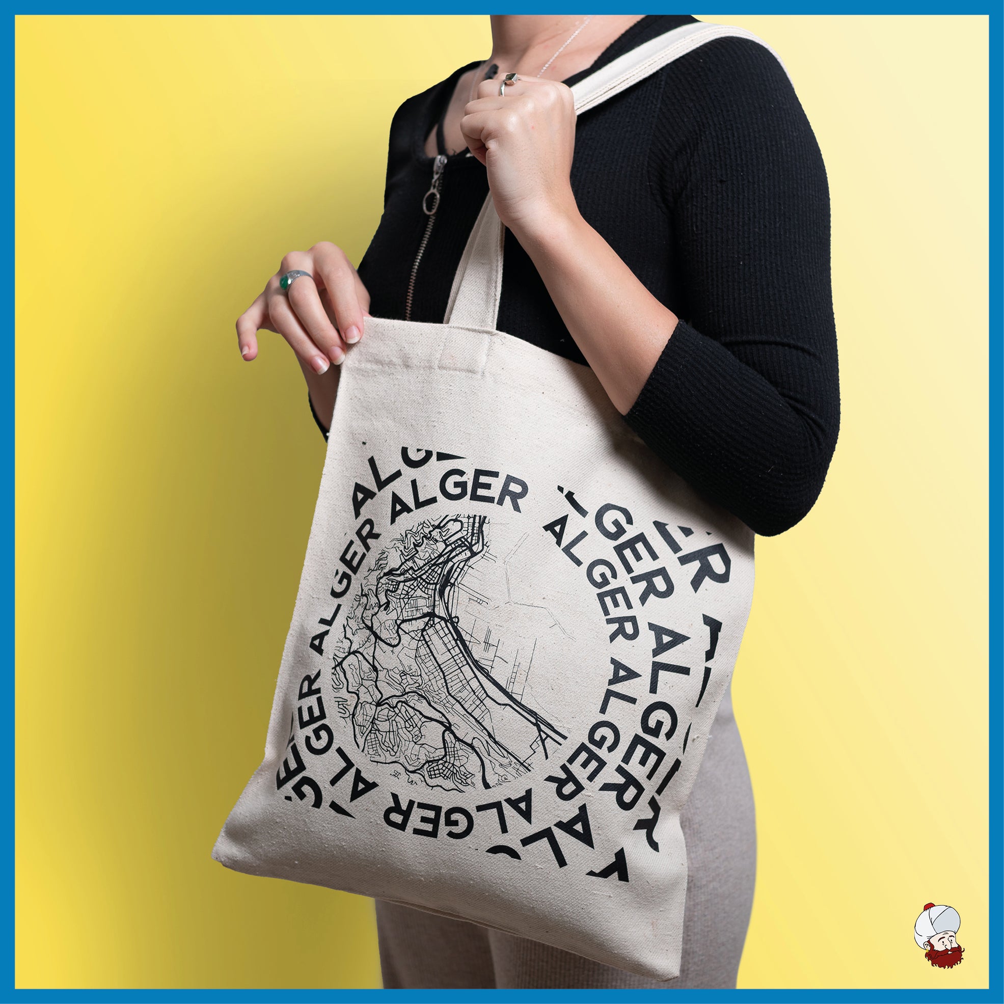 Tote bag Carte d'Alger