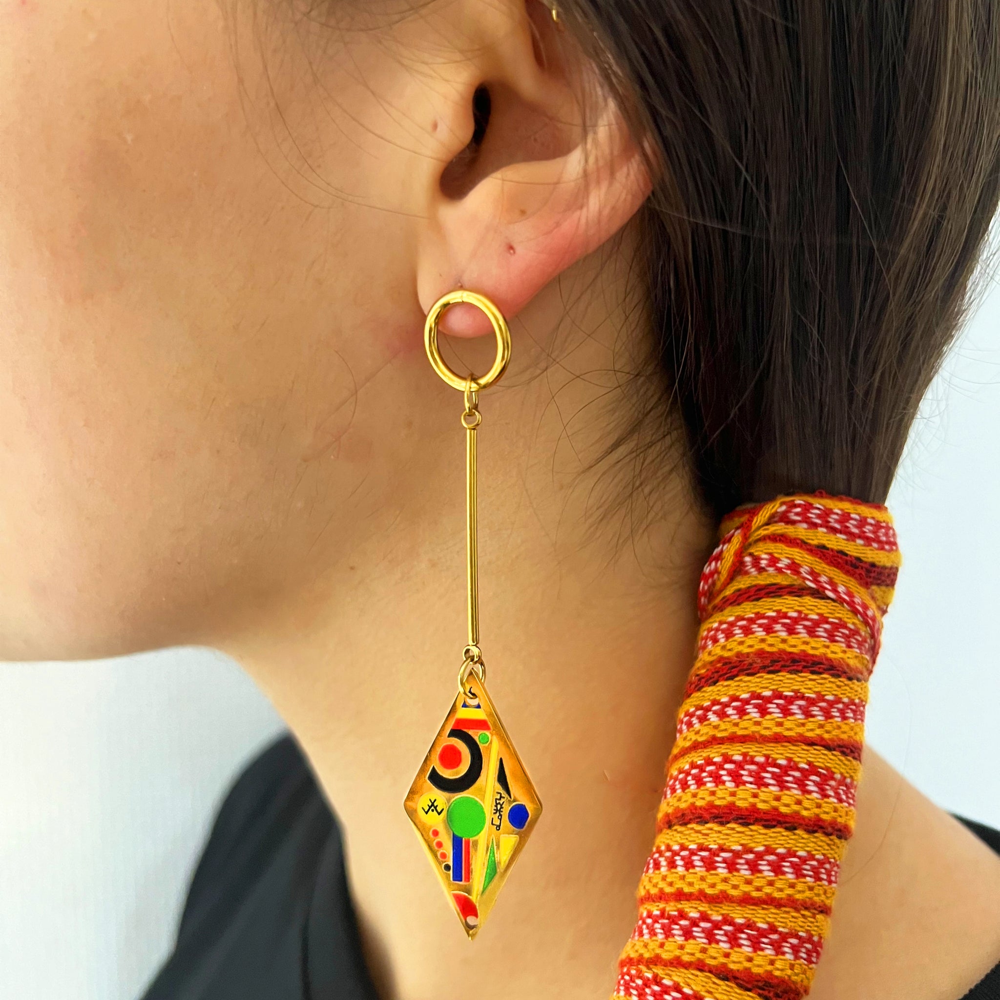 MZAB ITLI PENDANT - boucles d'oreilles berbères